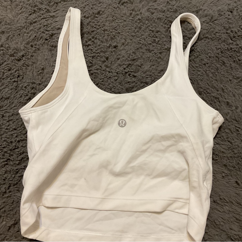 Lululemon Athletica White Tank Top